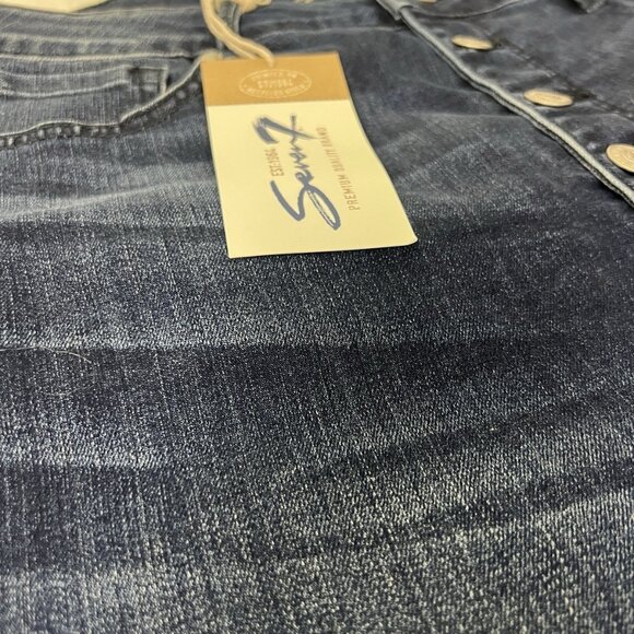 Seven7 Women's Ultra High Rise Ankle Skinny Exposed Button Front Jeans Sz 16 NWT - Picture 10 of 12